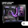 Mars Gaming MC-LCD, Boîtier PC Compact Micro-ATX, Ecran LCD IPS 8", Grille Latérale, Supérieure et Frontale Mesh, Fenêtre Latéra