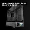 Mars Gaming MC-LCDPRO Boîtier Gaming ATX Écran LCD IPS 7.2" Personnalisable Verre Trempé Courbé Avant et Latéral Structure à Dou
