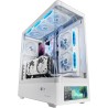 Mars Gaming MC-LCDPRO Boîtier Gaming ATX Écran LCD IPS 7.2" Personnalisable Verre Trempé Courbé Avant et Latéral Structure à Dou