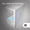 Mars Gaming MC-LCDX, Boîtier Gaming ATX, Écran IPS 9.16" et Connexion HDMI, Verre Trempé Continu, Panneau Inférieur Full Mesh, D