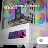 Mars Gaming MC-LCDX, Boîtier Gaming ATX, Écran IPS 9.16" et Connexion HDMI, Verre Trempé Continu, Panneau Inférieur Full Mesh, D