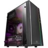 Mars Gaming MCM, Boîtier PC MicroATX, Mini Tour Compacte, 16 Modes ARGB, Ventilateur 8 cm, Noir