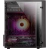 Mars Gaming MCM, Boîtier PC MicroATX, Mini Tour Compacte, 16 Modes ARGB, Ventilateur 8 cm, Noir