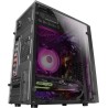 Mars Gaming MCM, Boîtier PC MicroATX, Mini Tour Compacte, 16 Modes ARGB, Ventilateur 8 cm, Noir