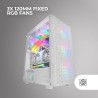 Mars Gaming MC-MAG, Boîtier Gaming ATX, Panneau Latéral Verre Trempé, Double Grille Magnétique Anti-poussière Frontale + Supérie