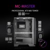 Mars Gaming MC-Master, Boîtier PC ATX, Metal-Mesh Front Panel, Verre Trempé, 4 Ventilateurs Ultra-Silencieux 120mm, Noir