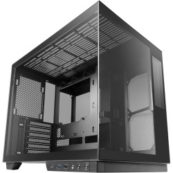 Mars Gaming MC-Mirage, Boîtier Gaming ATX, Écran LCD IPS 7,2” Personnalisable, Verre Trempé Continu Frontal et Latéral, Structur