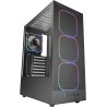 Mars Gaming MC-Nebula Boîtier Gaming ATX, 4 Ventilateurs Line-Glow ARGB 120 mm, Façade Mesh Métallique Microperforée, CableHatch