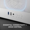 Mars Gaming MC-Nebula Boîtier Gaming ATX, 4 Ventilateurs Line-Glow ARGB 120 mm, Façade Mesh Métallique Microperforée, CableHatch
