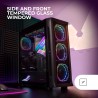 Mars Gaming MC-Neo, Tour Gaming XXL E-ATX, Vitres Latérales et Frontales Verre Trempé, 4 Ventilateurs ARGB 120mm + Ventilateur 1