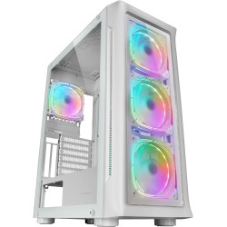 Mars Gaming MC-Neo, Tour Gaming XXL E-ATX, Vitres Latérales et Frontales Verre Trempé, 4 Ventilateurs ARGB 120mm + Ventilateur 1