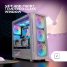 Mars Gaming MC-Neo, Tour Gaming XXL E-ATX, Vitres Latérales et Frontales Verre Trempé, 4 Ventilateurs ARGB 120mm + Ventilateur 1