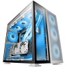 Mars Gaming MCNOVA, Tour de Jeu Custom XXL E-ATX Aluminium, Double Fenêtre en Verre Trempé, Structure Modulaire Double Caméra, U