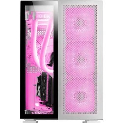 Mars Gaming MCNOVA, Tour de Jeu Custom XXL E-ATX Aluminium, Double Fenêtre en Verre Trempé, Structure Modulaire Double Caméra, U