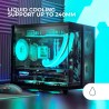 Mars Gaming MC-NOVAM Noir, Boîtier Compact Custom MicroATX, Double Fenêtre Verre Trempé Continu, Châssis Modulaire à Double Cham