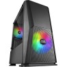 Mars Gaming MC-Ultra Noir, Tour Gaming Custom XXL E-ATX, Double Bande LED ARGB, Double Fenêtre Verre Trempé, Double Structure Ca