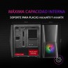 Mars Gaming MC-Ultra Noir, Tour Gaming Custom XXL E-ATX, Double Bande LED ARGB, Double Fenêtre Verre Trempé, Double Structure Ca