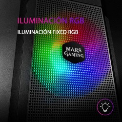 Mars Gaming MC-Ultra Noir, Tour Gaming Custom XXL E-ATX, Double Bande LED ARGB, Double Fenêtre Verre Trempé, Double Structure Ca