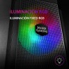 Mars Gaming MC-Ultra Noir, Tour Gaming Custom XXL E-ATX, Double Bande LED ARGB, Double Fenêtre Verre Trempé, Double Structure Ca