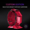 Mars Gaming MCORB Rouge, Boîtier PC Gaming Micro-ATX XL, Design Circulaire Custom, Double Vitrage Trempé