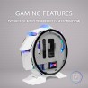 Mars Gaming MCORB Blanc, Boîtier PC Gaming Micro-ATX XL, Design Circulaire Custom, Double Vitrage Trempé