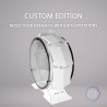 Mars Gaming MCORB Blanc, Boîtier PC Gaming Micro-ATX XL, Design Circulaire Custom, Double Vitrage Trempé