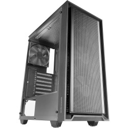 Mars Gaming MC-PMAX, Boîtier Professionnel ATX, 4X Ventilateurs FDB 120mm, Panneau Frontal Mesh, Fenêtre Latérale Verre Trempé, 