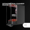 Mars Gaming MC-Prisma, Boîtier Gaming ATX, Triple Verre Trempé Continu sans Cadre, Éclairage ARGB Latéral et Frontal, Double Cha