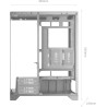 Mars Gaming MC-Prisma, Boîtier Gaming ATX, Triple Verre Trempé Continu sans Cadre, Éclairage ARGB Latéral et Frontal, Double Cha