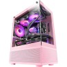 Mars Gaming MC-SE, Boîtier PC Micro-ATX, Face Avant Latéraux Verre sans Cadre, Design Inférieur avec Technologie Airtech Mesh, M