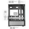 Mars Gaming MC-SE, Boîtier PC Micro-ATX, Face Avant Latéraux Verre sans Cadre, Design Inférieur avec Technologie Airtech Mesh, M