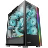 Mars Gaming MC-Ultra Noir, Tour Gaming Custom XXL E-ATX, Double Bande LED ARGB, Double Fenêtre Verre Trempé, Double Structure Ca