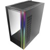 Mars Gaming MC-Ultra Noir, Tour Gaming Custom XXL E-ATX, Double Bande LED ARGB, Double Fenêtre Verre Trempé, Double Structure Ca