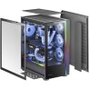 Mars Gaming MC-Ultra Noir, Tour Gaming Custom XXL E-ATX, Double Bande LED ARGB, Double Fenêtre Verre Trempé, Double Structure Ca