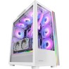 Mars Gaming MC-Ultra Blanc, Tour Gaming Custom XXL E-ATX, Double Bande LED ARGB, Double Fenêtre Verre Trempé, Double Structure C