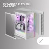 Mars Gaming MC-Ultra Blanc, Tour Gaming Custom XXL E-ATX, Double Bande LED ARGB, Double Fenêtre Verre Trempé, Double Structure C
