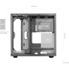 Mars Gaming MCVIEWW, Boîtier PC Gaming Micro-ATX avec Verre Trempé Continu 90º, Mini Tour avec Double Chambre, Support Refroidis
