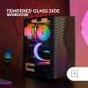 Mars Gaming MC-Volt, Boîtier Gaming ATX, Ventilateur ARGB 120mm, Grille Frontale ARGB, Fenêtre Latérale en Verre Trempé, Gestion