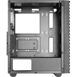 Mars Gaming MC-Volt, Boîtier Gaming ATX, Ventilateur ARGB 120mm, Grille Frontale ARGB, Fenêtre Latérale en Verre Trempé, Gestion