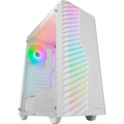 Mars Gaming MC-Volt, Boîtier Gaming ATX, Ventilateur ARGB 120mm, Grille Frontale ARGB, Fenêtre Latérale en Verre Trempé, Gestion