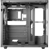 Mars Gaming MCV-One, Boîtier Gaming ATX, Double Verre Trempé Continu, Ventilateur FRGB 12cm, Structure à Double Chambre, Moyen-T