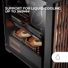 Mars Gaming MC-Wood, Boîtier PC ATX, Panneau Frontal en Bois, Fenêtre Latérale en Verre Trempé, Ventilateur FDB 120mm, Refroidis