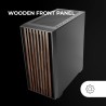 Mars Gaming MC-Wood, Boîtier PC ATX, Panneau Frontal en Bois, Fenêtre Latérale en Verre Chromé, Ventilateur FDB 120mm, Refroidis