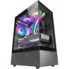 Mars Gaming MC-XO, Boîtier Gaming ATX, Double Verre Trempé Continu 90°, Ventilateur FRGB 12cm, Système Refroidissement SIDECOOL,