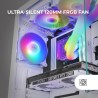 Mars Gaming MC-XO, Boîtier Gaming ATX, Double Verre Trempé Continu 90°, Ventilateur FRGB 12cm, Système Refroidissement SIDECOOL,