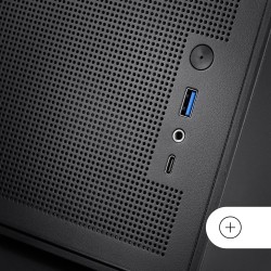 Mars Gaming MC-XPRO, Boîtier MicroATX Ultrapcompact, Design Panneaux Mesh, Ventilateur Arrière 120mm, Technologie Refroidissemen