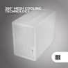 Mars Gaming MC-XPRO, Boîtier MicroATX Ultrapcompact, Design Panneaux Mesh, Ventilateur Arrière 120mm, Technologie Refroidissemen