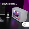 Mars Gaming MC-ELITE, Boîtier PC Micro-ATX Métal Haute Performance, Design Mesh Latéral et Supérieur, 3 Ventilateur FDB, Mini To