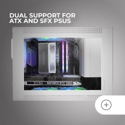 Mars Gaming MC-ELITE, Boîtier PC Micro-ATX Métal Haute Performance, Design Mesh Latéral et Supérieur, 3 Ventilateur FDB, Mini To