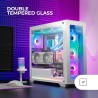 MARS GAMING MCB, Boîtier PC Gaming ATX XL, Custom Premium Edition, Structure Modulaire Double Chambre, Noir